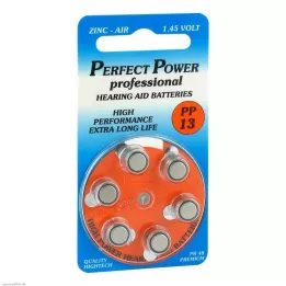 BATTERIEN f.načúvacie prístroje Power PP13, 6 ks