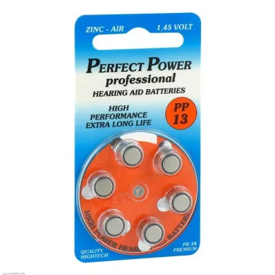 BATTERIEN f.načúvacie prístroje Power PP13, 6 ks