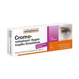 CROMO-RATIOPHARM Očné kvapky jednorazová dávka, 20X0,5 ml