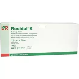 ROSIDAL K obväz 12 cmx5 m, 10 ks