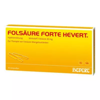 FOLSÄURE HEVERT ampulky forte, 10X2 ml