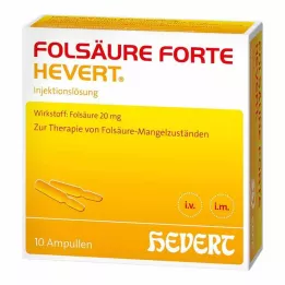 FOLSÄURE HEVERT ampulky forte, 10X2 ml