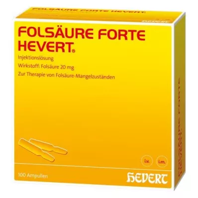 FOLSÄURE HEVERT ampulky forte, 100X2 ml