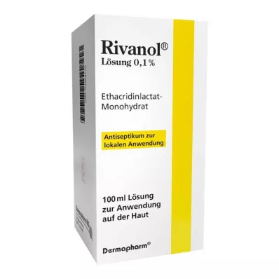 RIVANOL Roztok 0,1 %, 100 ml