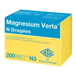 MAGNESIUM VERLA N obalené tablety, 200 kapsúl