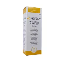 MEDIHONEY Antibakteriálny gél na rany, 5X20 g