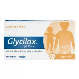 GLYCILAX Čapíky pre deti, 6 ks