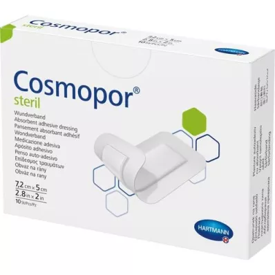 COSMOPOR Sterilný obväz na rany 5x7,2 cm, 10 ks