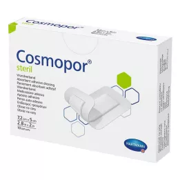 COSMOPOR Sterilný obväz na rany 5x7,2 cm, 10 ks