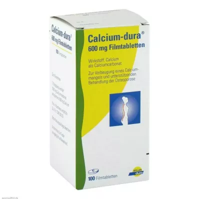 CALCIUM DURA Filmom obalené tablety, 100 ks CALCIUM DURA Filmom obalené tablety, 100 ks