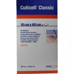 CUTICELL Klasická gáza na rany 10x40 cm, 10 ks