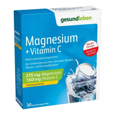 GESUND LEBEN Horčík+vitamín C šumivé tablety, 3x10 ks