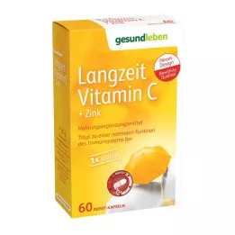 GESUND LEBEN Kapsule s dlhodobým vitamínom C + zinok, 60 ks
