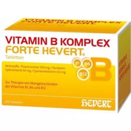 VITAMIN B KOMPLEX forte Hevert tablety, 200 kapsúl