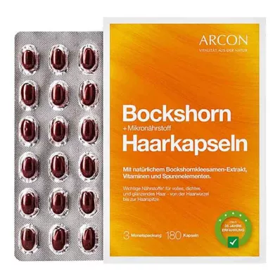 Senovka grécka + mikroživinové vlasové kapsuly, 180 kusov Senovka grécka + mikroživinové vlasové kapsuly, 180 kusov