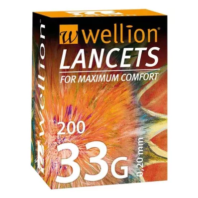 WELLION Lancety 33 G, 200 ks