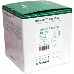 URIMED Vrecko na moč na nohu Tribag Plus 500 ml 50 cm sterilné, 10 ks