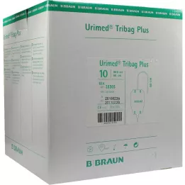 URIMED Vak na moč na nohu Tribag Plus 800 ml 60 cm sterilný, 10 ks