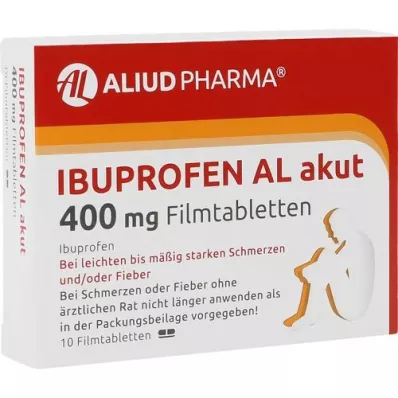 IBUPROFEN AL akútne 400 mg filmom obalené tablety, 10 ks