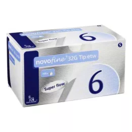 NOVOFINE Kanyly 6 mm s hrotom 32 G, 100 ks