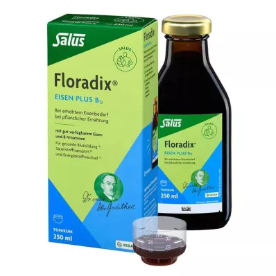 FLORADIX Vegánske tonikum Železo plus B12, 250 ml