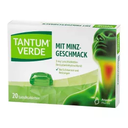 TANTUM VERDE 3 mg pastilky s mätovou príchuťou, 20 ks