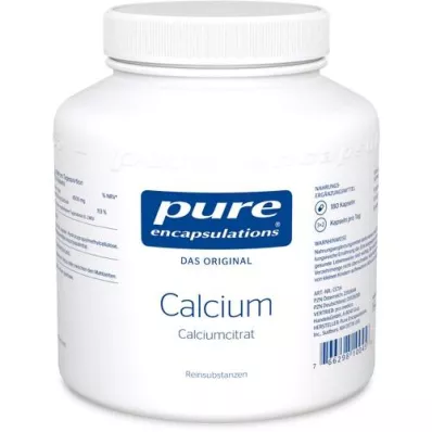 PURE ENCAPSULATIONS Kalcium Citrát vápenatý Kapsule, 180 kapsúl