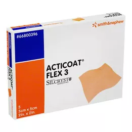 ACTICOAT Obväz Flex 3 5x5 cm, 5 ks