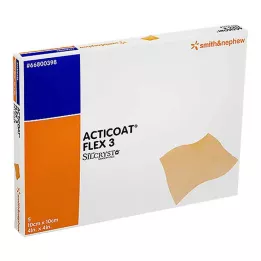 ACTICOAT Obväz Flex 3 10x10 cm, 5 ks