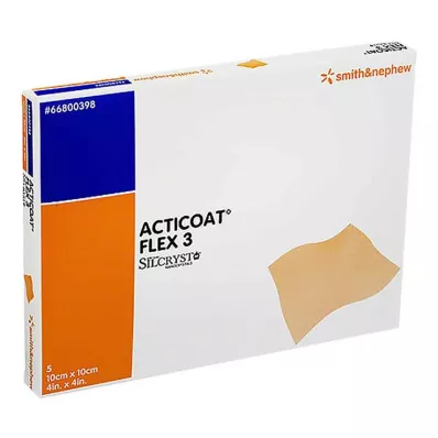 ACTICOAT Obväz Flex 3 10x10 cm, 5 ks
