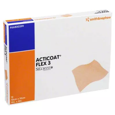 ACTICOAT Obväz Flex 3 10x10 cm, 12 ks