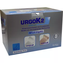Kompresný systém URGOK2 8 cm obvod členku 25-32 cm, 6 ks
