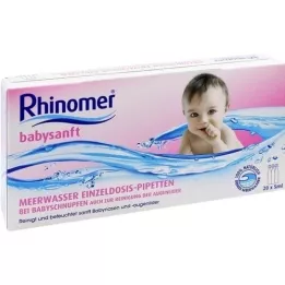 RHINOMER babysanft morská voda 5ml jednodávková pipeta, 20X5 ml