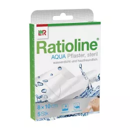 RATIOLINE aqua Sprchová omietka Plus 8x10 cm sterilná, 5 ks