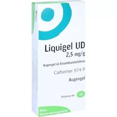 LIQUIGEL UD 2,5 mg/g jednodávkový očný gél, 30X0,5 g