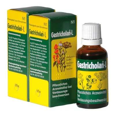 GASTRICHOLAN-L Perorálna tekutina, 2X50 ml GASTRICHOLAN-L Perorálna tekutina, 2X50 ml