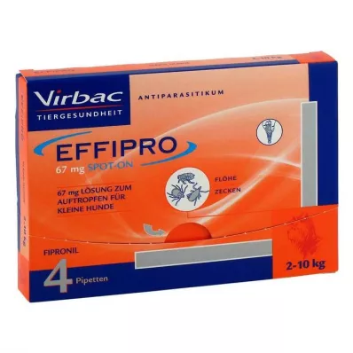 Effipro 67 mg vet.Spot-on roztok pre malých psov, 4 ks