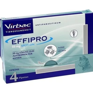 EFFIPRO 50 mg injekčný roztok pre mačky, 4 ks