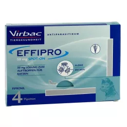 EFFIPRO 50 mg injekčný roztok pre mačky, 4 ks