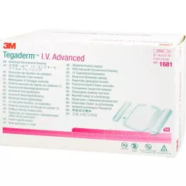TEGADERM 3M I.V. Advanced fixation v.7x8 cm 1681, 100 ks