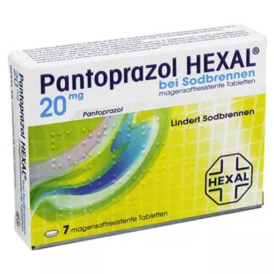 Pantoprazole Hexal b.Heartburn gastrorezistentné tablety, 7 ks