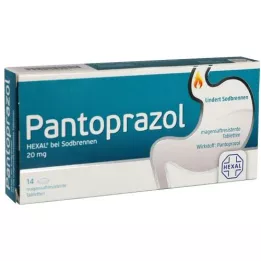 PANTOPRAZOL HEXAL b.Pálenie záhy enterálne obalené tablety, 14 ks