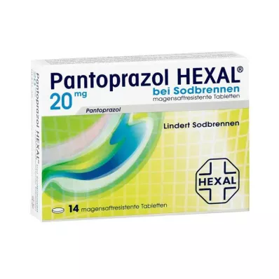 Pantoprazole Hexal b.Heartburn gastrorezistentné tablety, 14 ks