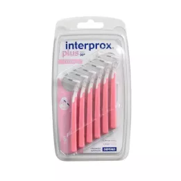 INTERPROX plus nano ružová medzizubná kefka, 6 ks