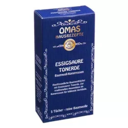ESSIGSAURE TONERDE Bavlnené obklady, 5 ks
