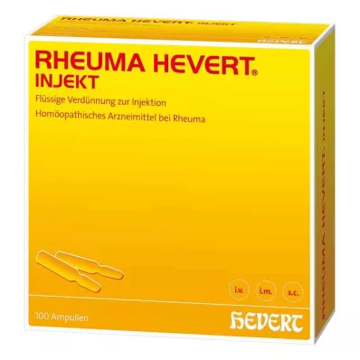 RHEUMA HEVERT injekčné ampulky, 100X2 ml RHEUMA HEVERT injekčné ampulky, 100X2 ml