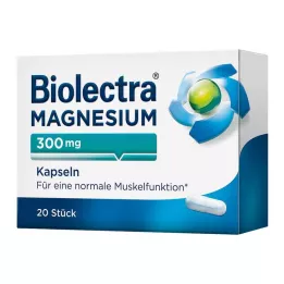 BIOLECTRA Magnézium 300 mg kapsuly, 20 ks