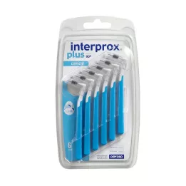 INTERPROX plus kónická modrá medzizubná kefka, 6 ks