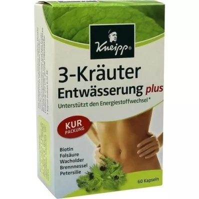 KNEIPP 3-Herbs Drenážne kapsule, 60 kapsúl