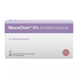 MUCOCLEAR 3% roztok NaCl na inhaláciu, 20X4 ml